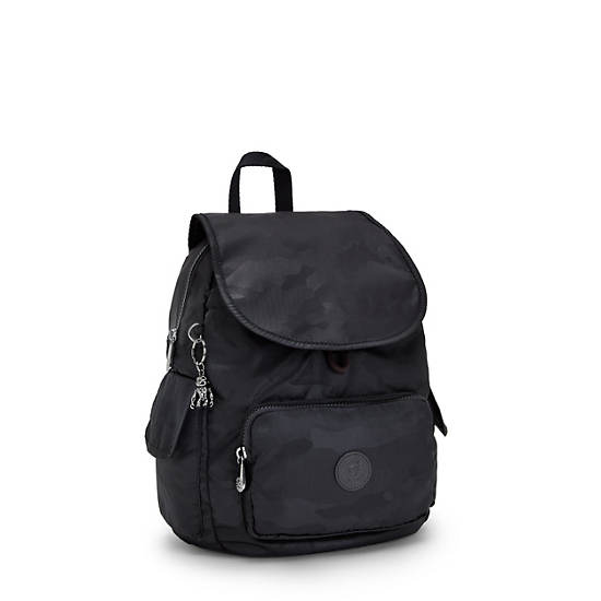 Kipling City Pack Small Klassiska Ryggsäck Svarta Camo | SE 1715NW